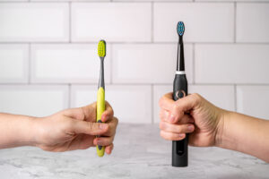 Cepillo de dientes manual vs. eléctrico